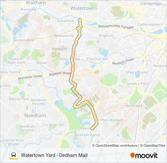 52 Bus Line Map