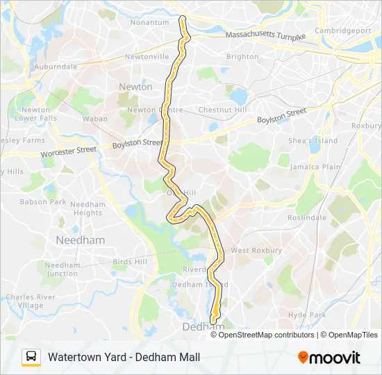 52 Bus Line Map