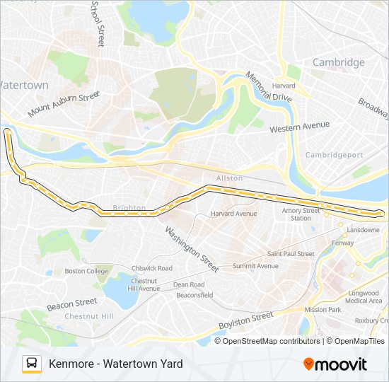 57 bus Line Map