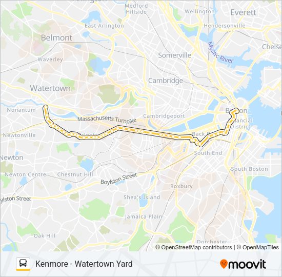 57 Bus Schedule Weekday 57 Route Schedules Stops Maps Watertown Via Kenmore Updated