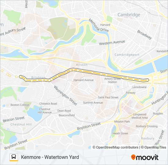 57 bus Line Map