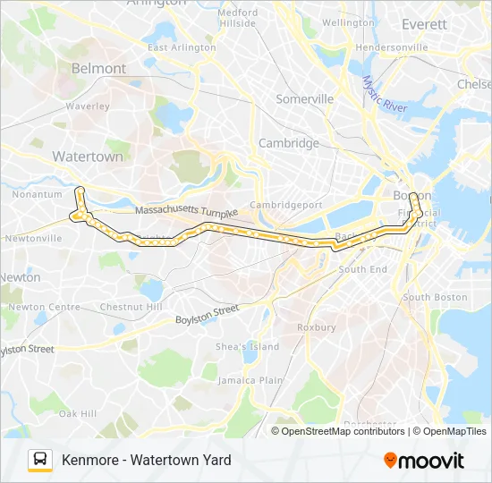 57 Bus Line Map