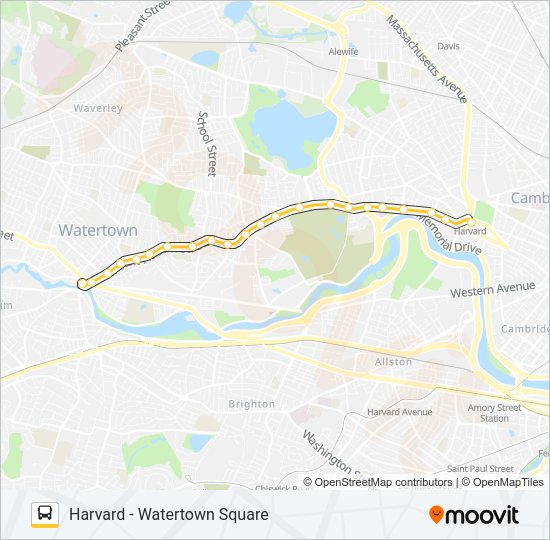 71 Bus Line Map