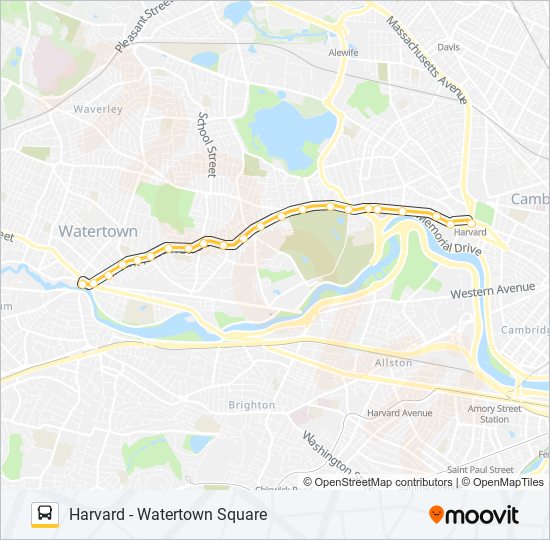 71 Bus Line Map