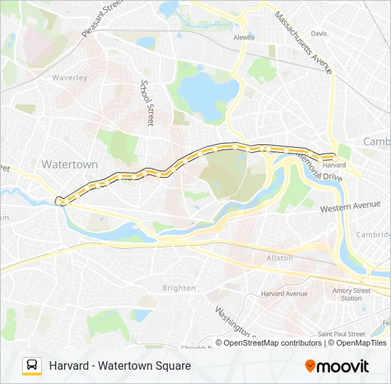 71 Bus Line Map