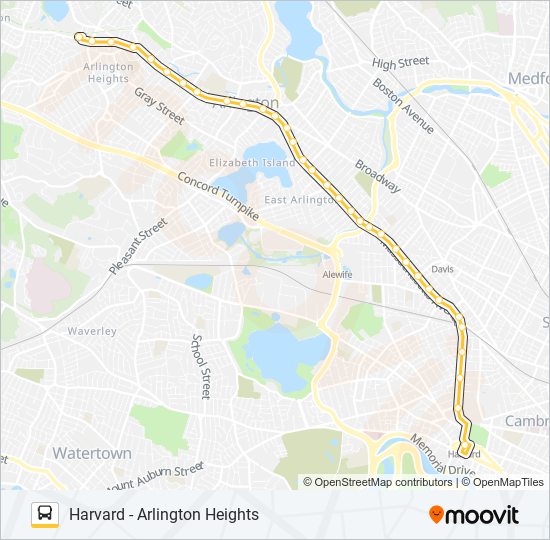 77 Bus Line Map