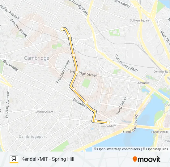 85 Bus Line Map