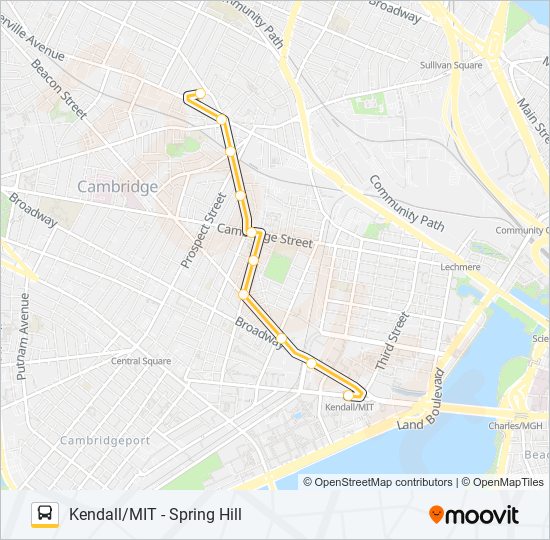 85 bus Line Map