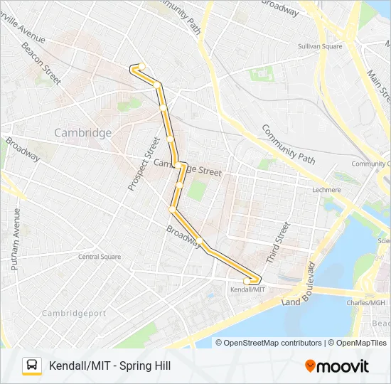 85 Bus Line Map