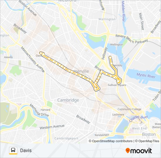 90 Bus Line Map