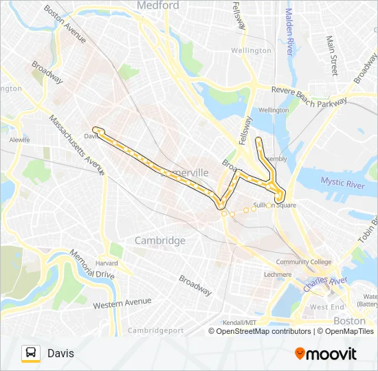 90 Bus Line Map