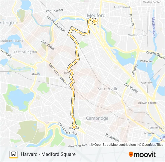 96 Bus Line Map