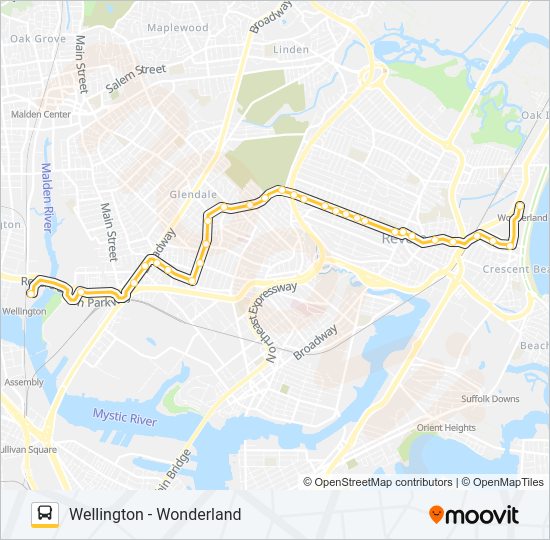 110 Bus Line Map