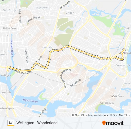 110 Bus Line Map