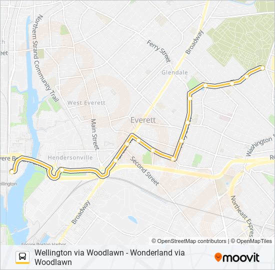 110 bus Line Map