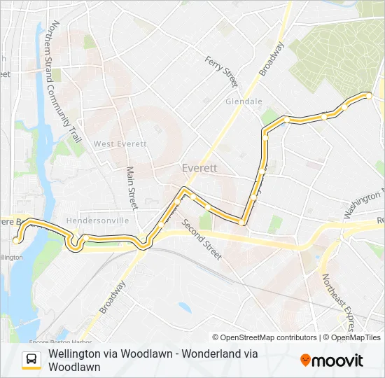 110 Bus Line Map