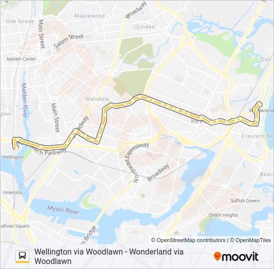 110 Bus Line Map