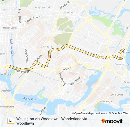 110 Bus Line Map