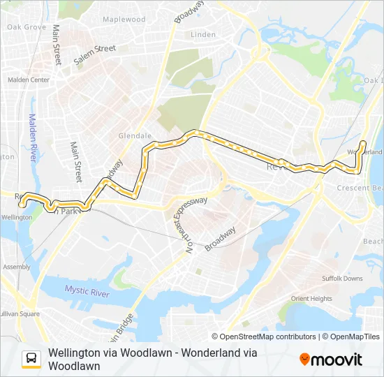 110 Bus Line Map