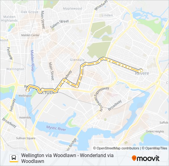 110 bus Line Map