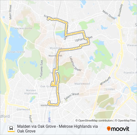 131 bus Line Map