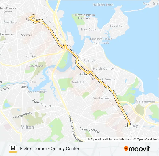 210 Bus Line Map