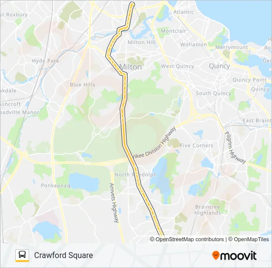 240 Bus Line Map