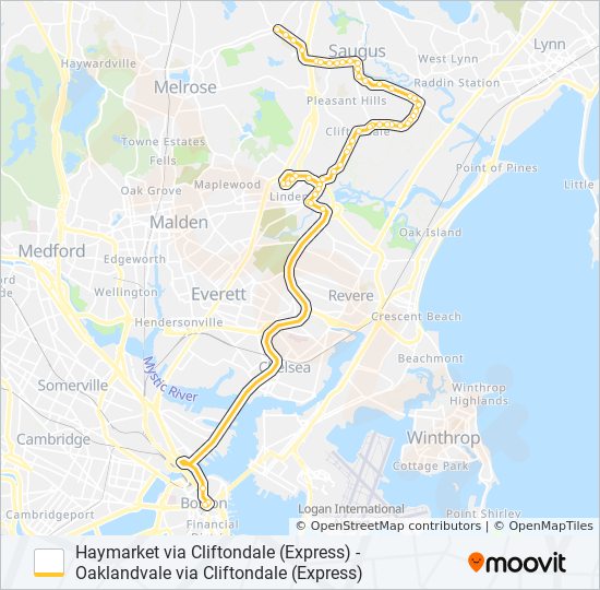 428 bus Line Map