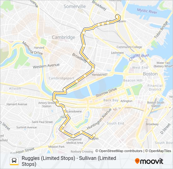 CT2 bus Line Map