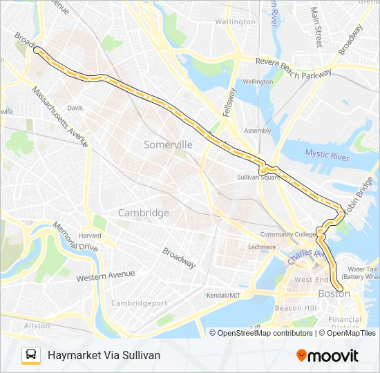 89/93 Bus Line Map