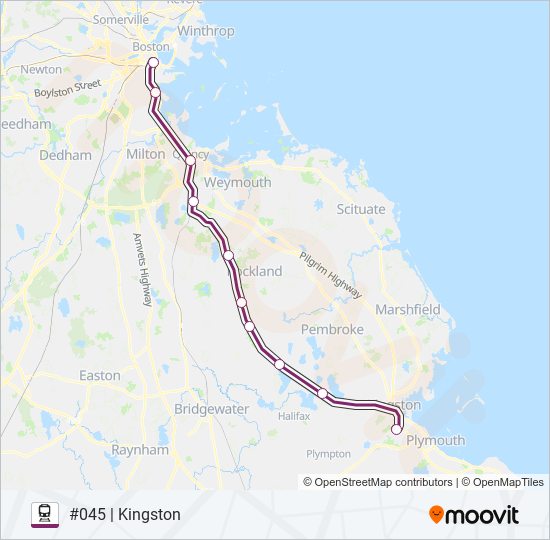 KINGSTON Train Line Map