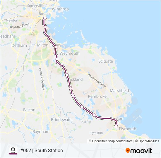 KINGSTON train Line Map