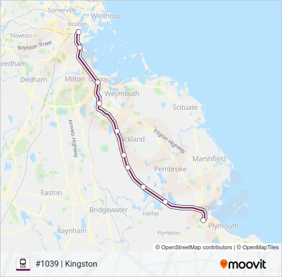KINGSTON Train Line Map