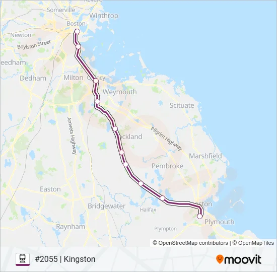 KINGSTON Train Line Map