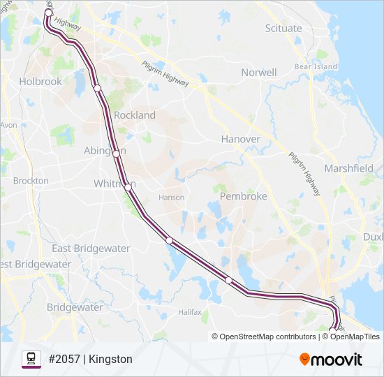 Mapa de KINGSTON de tren