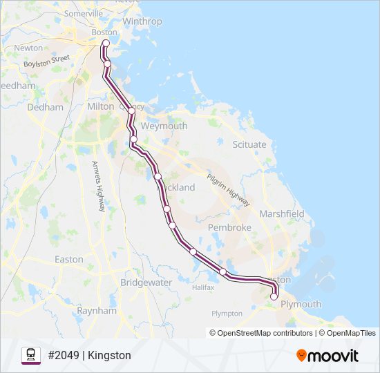 Mapa de KINGSTON de tren