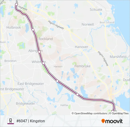 KINGSTON Train Line Map