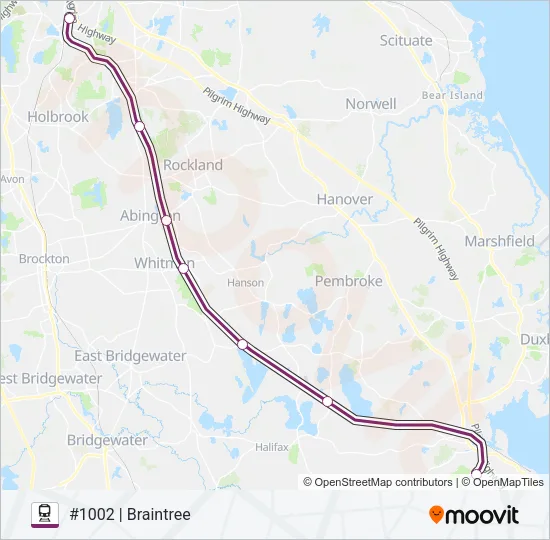 KINGSTON Train Line Map