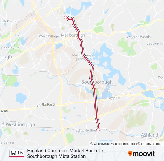 15 bus Line Map