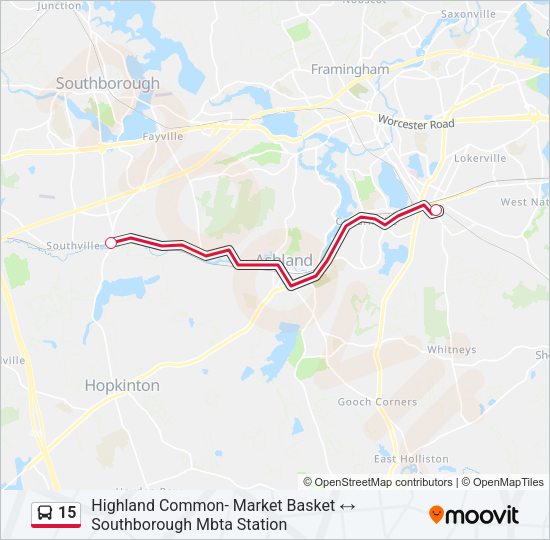 15 bus Line Map