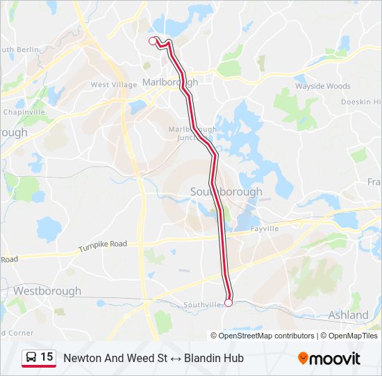 15 bus Line Map