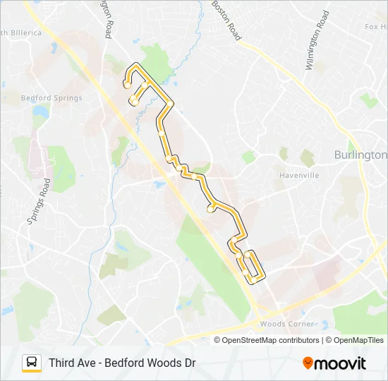 351 Bus Line Map