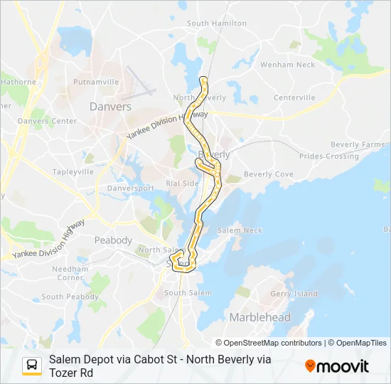 451 Bus Line Map
