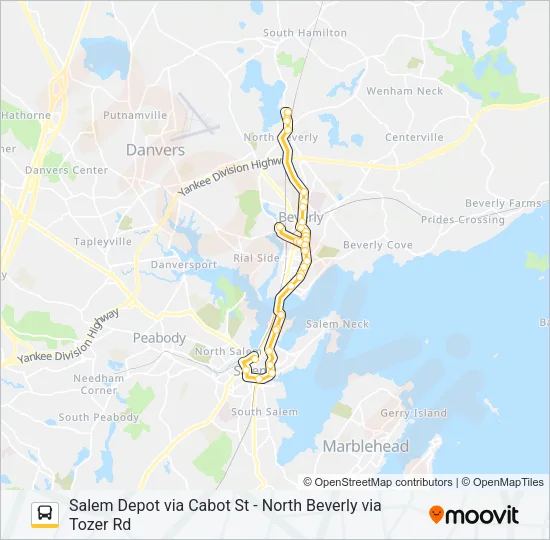 451 Bus Line Map