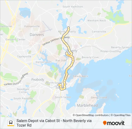 451 Bus Line Map