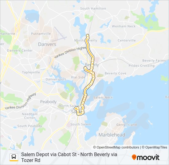 451 Bus Line Map