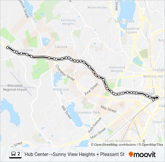 2 Bus Line Map