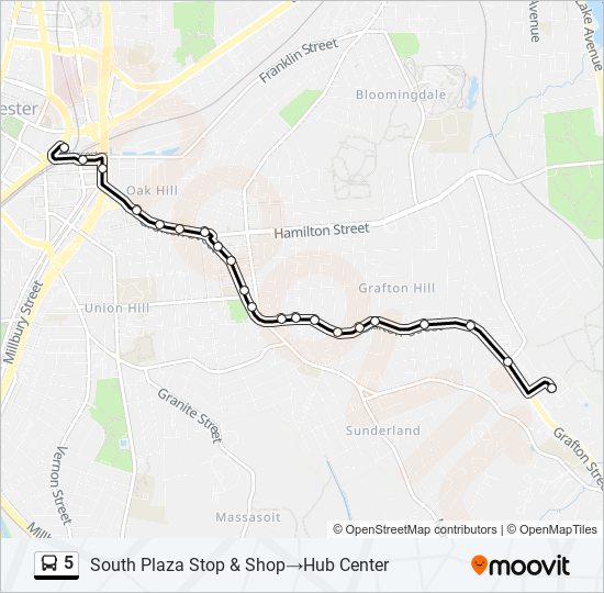 5 bus Line Map