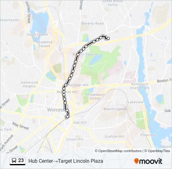 Mapa de 23 de autobús