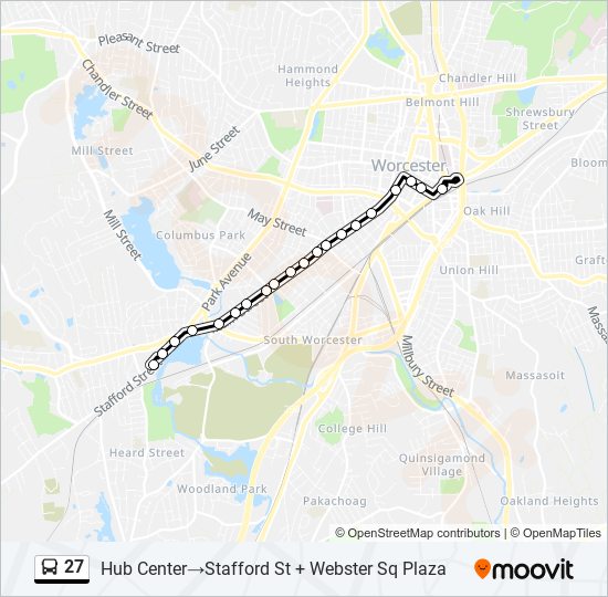 27 bus Line Map